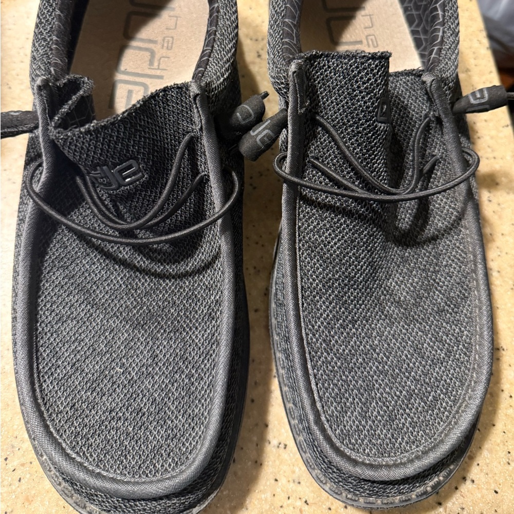 Hey Dude Men's Charcoal Slip-On Loafers